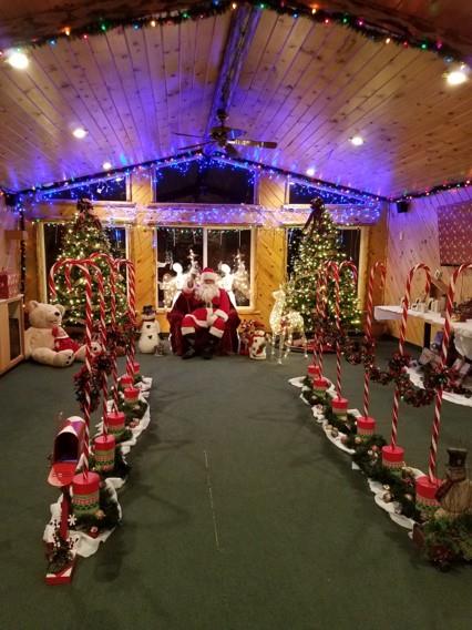 Santa Claus sitting on a chair