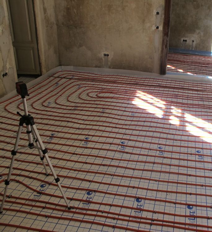 Fußbodenheizung