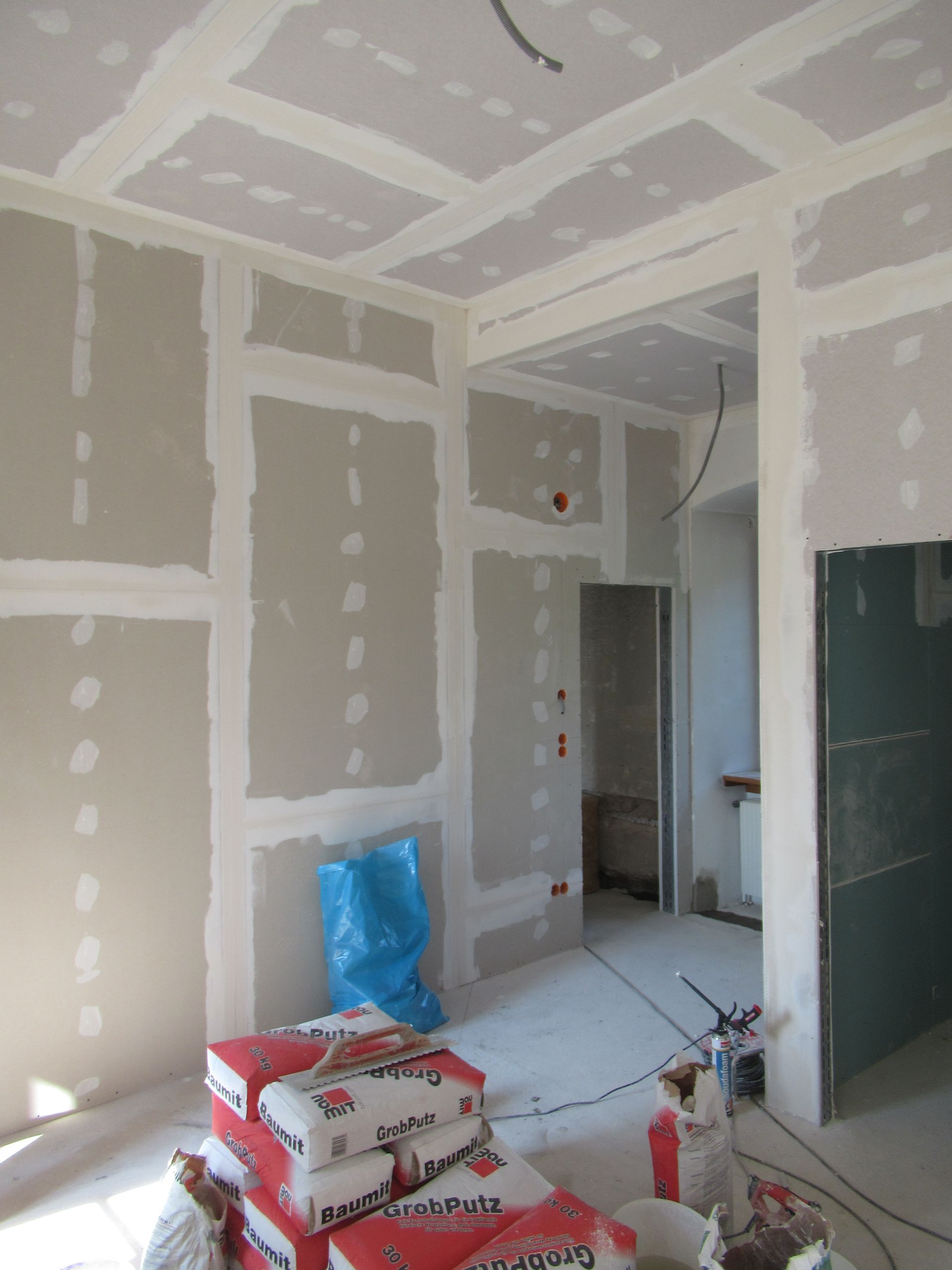 Ein Raum, der renoviert wird