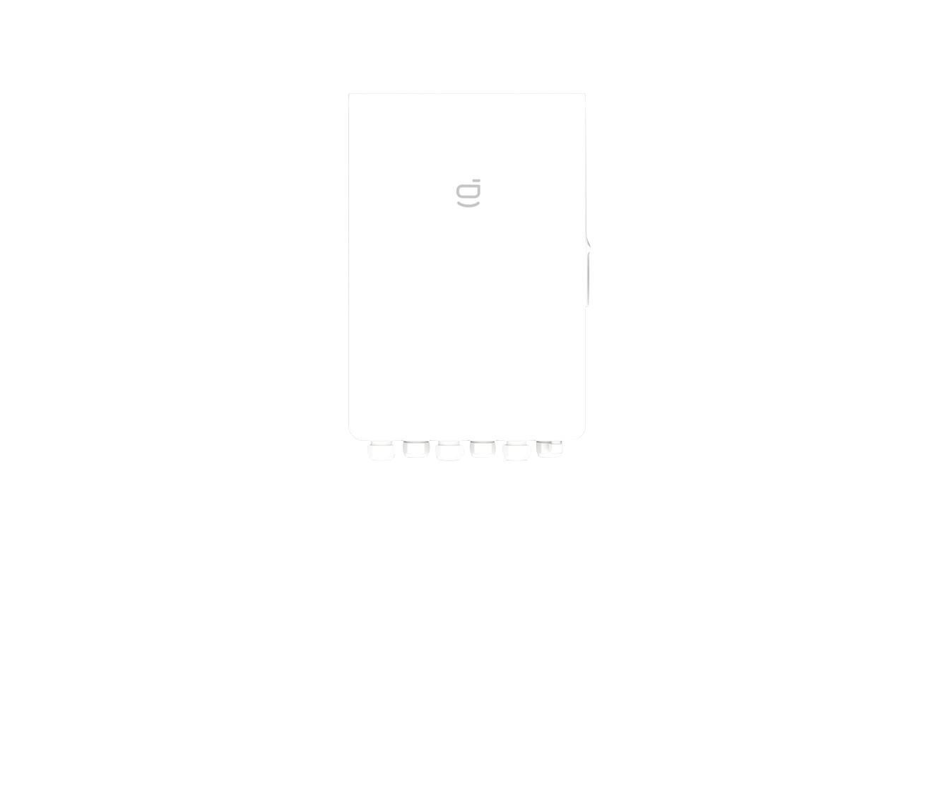 A white phone with the word honor on it on a white background.