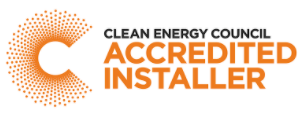 A clean energy council accredited installer logo