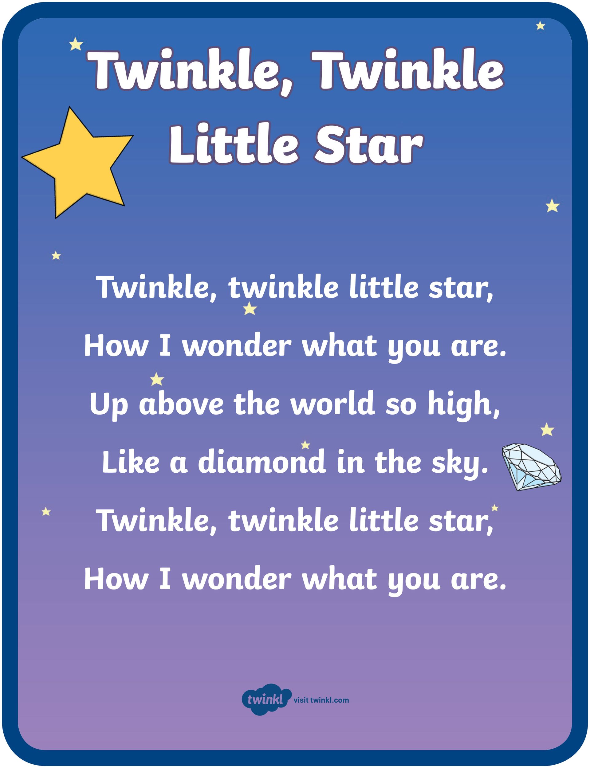 January Twinkle Twinkle Little Star