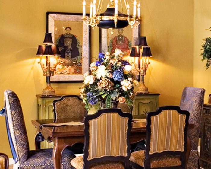 Interior Affairs - Formal Dining Room Designs- Complete Home Design Services Orange County CA 714-970-8000