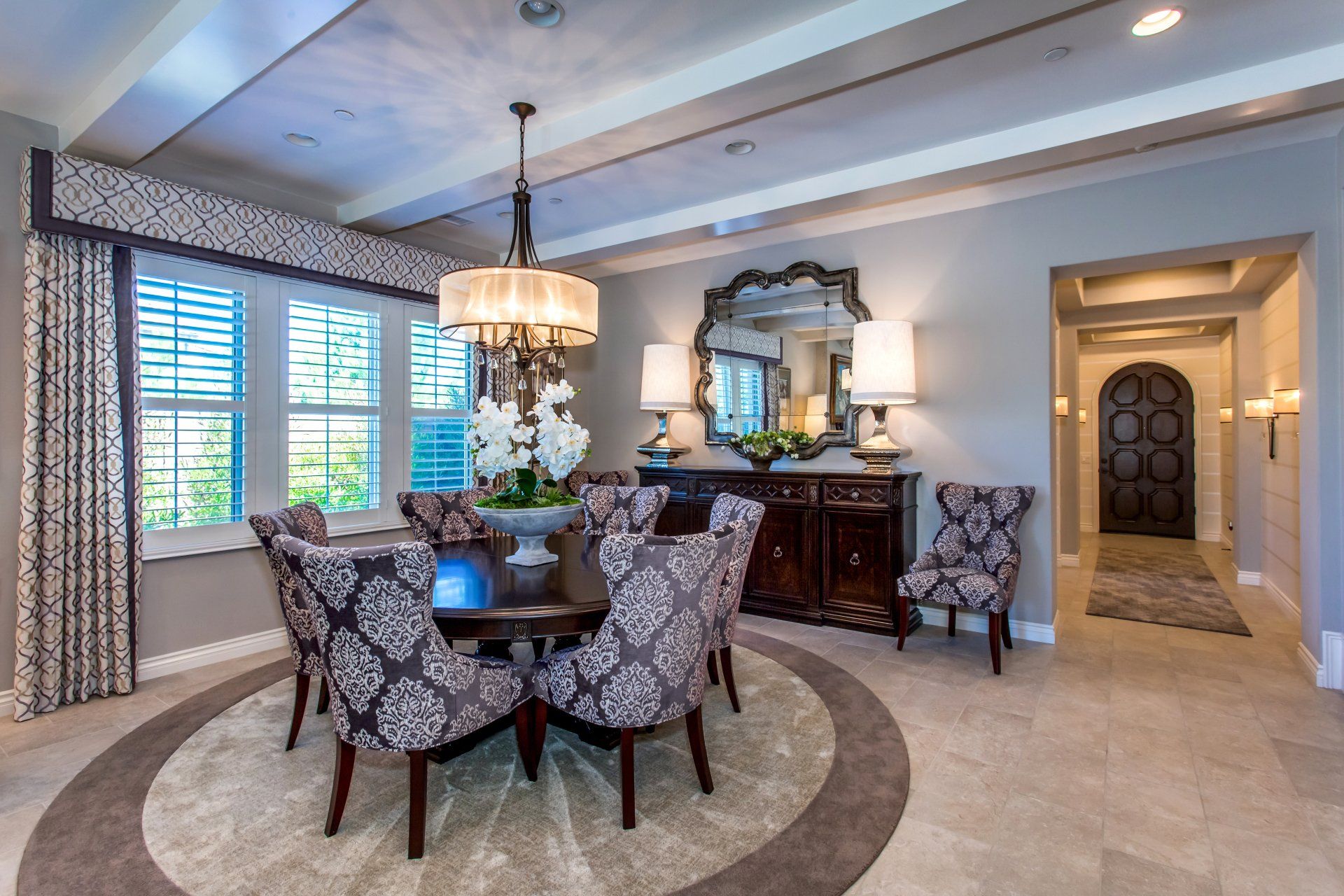 Interior Affairs - Formal Dining Room Designs- Complete Home Design Services Orange County CA 714-970-8000