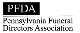 PFDA logo: black box with white