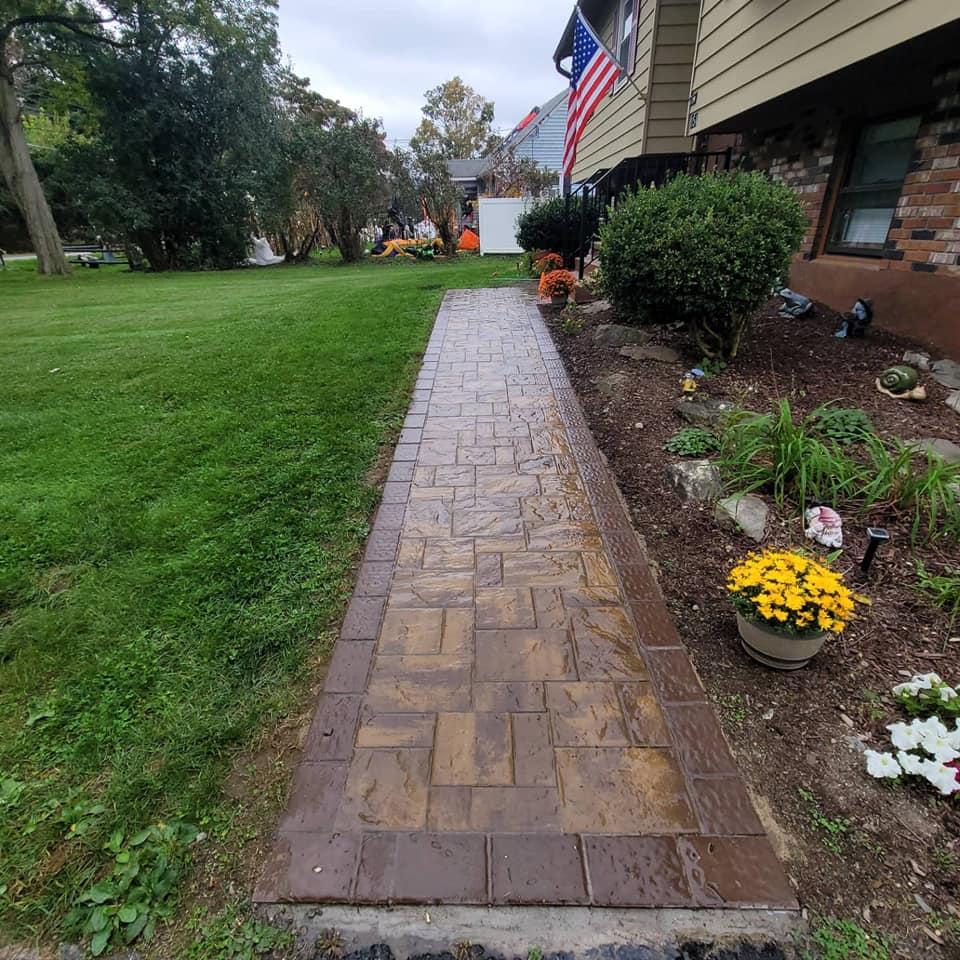 Design Concrete Walkway — Poughquag, NY — Mino’s Painting Inc