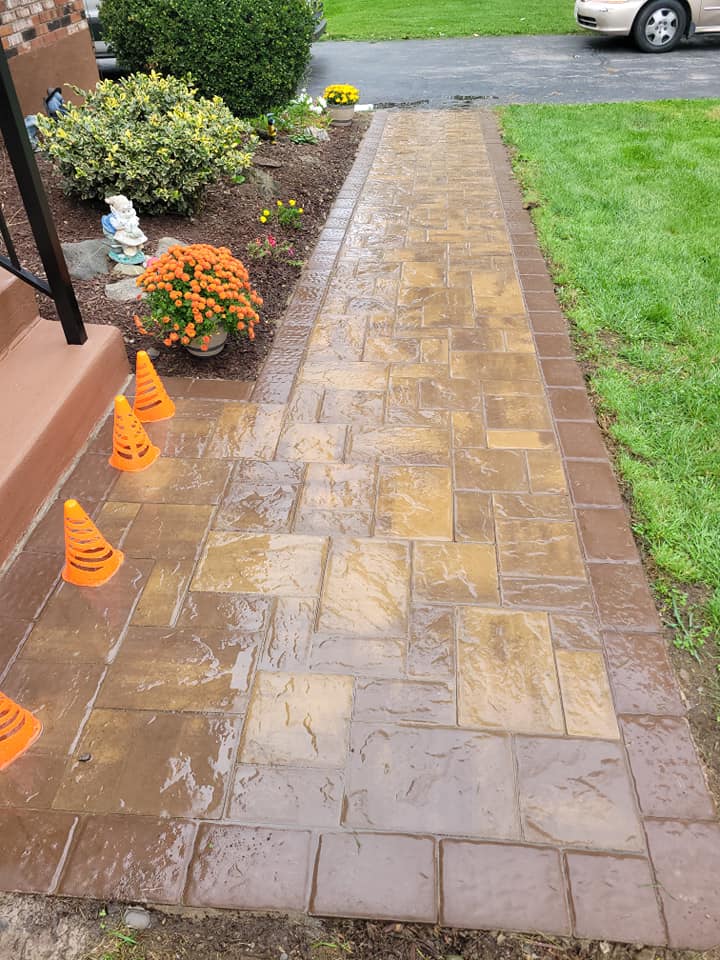 After Photo Of New Walkway — Poughquag, NY — Mino’s Painting Inc