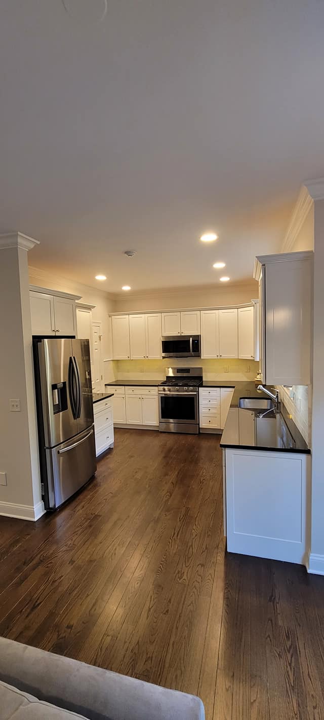 White And Modern Kitchen Cabinets — Poughquag, NY — Mino’s Painting Inc