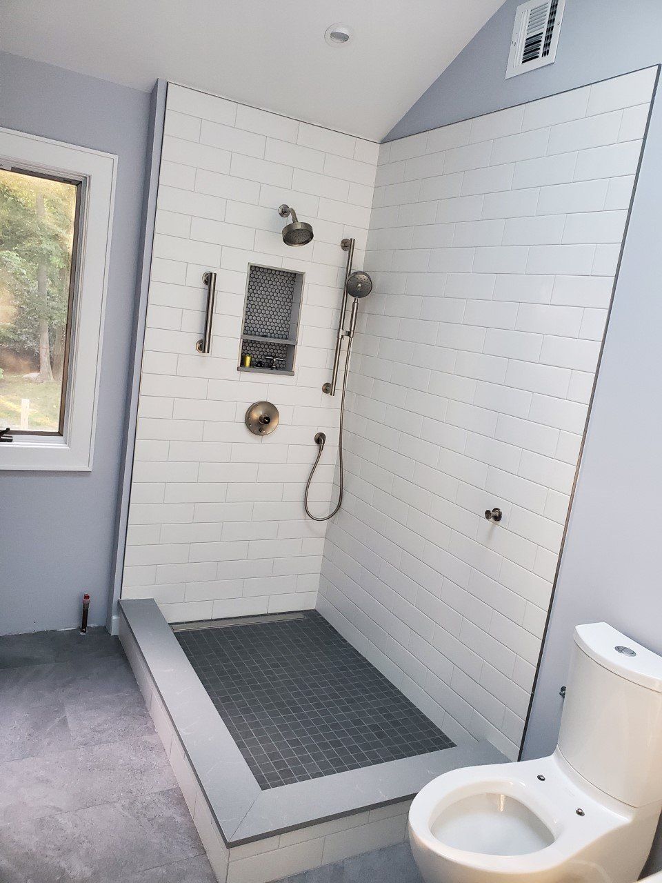 White Wall Tiles On Bathroom — Poughquag, NY — Mino’s Painting Inc