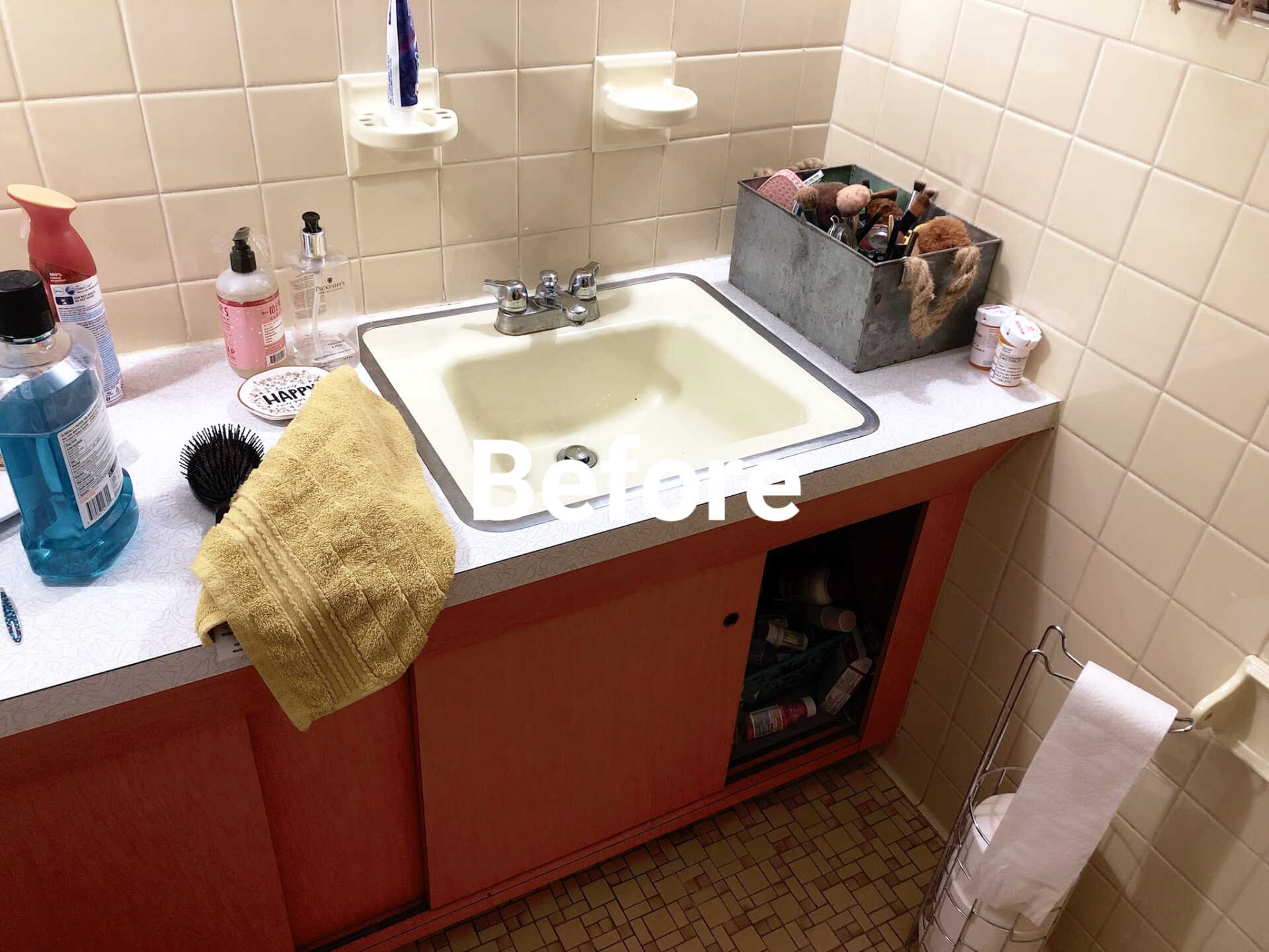 Before Kitchen Sink Improvement — Poughquag, NY — Mino’s Painting Inc