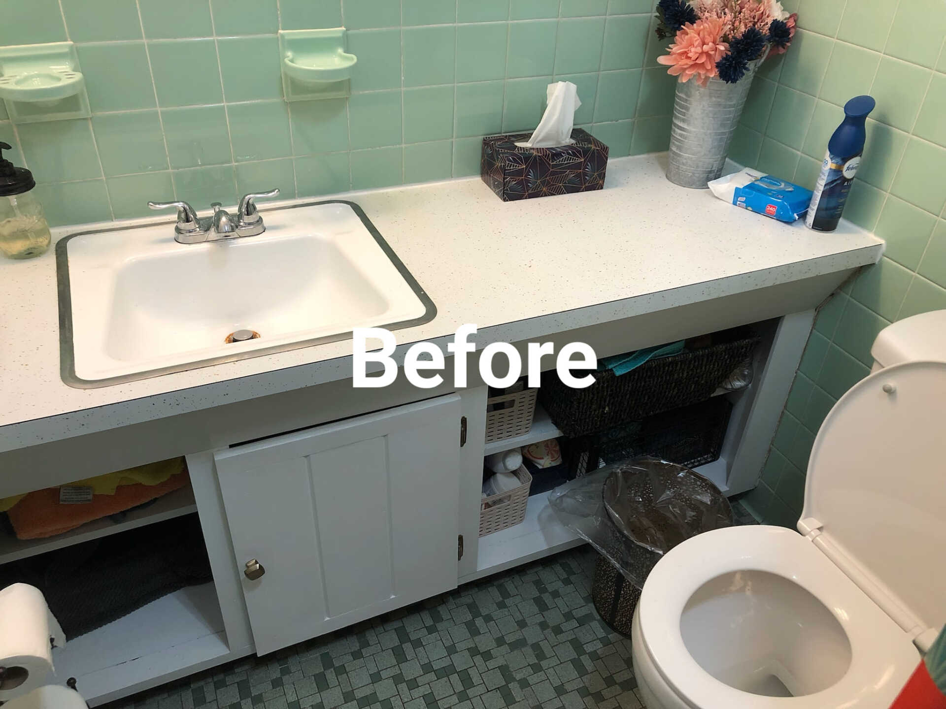 Before Kitchen Sink And Cabinet Replacement — Poughquag, NY — Mino’s Painting Inc