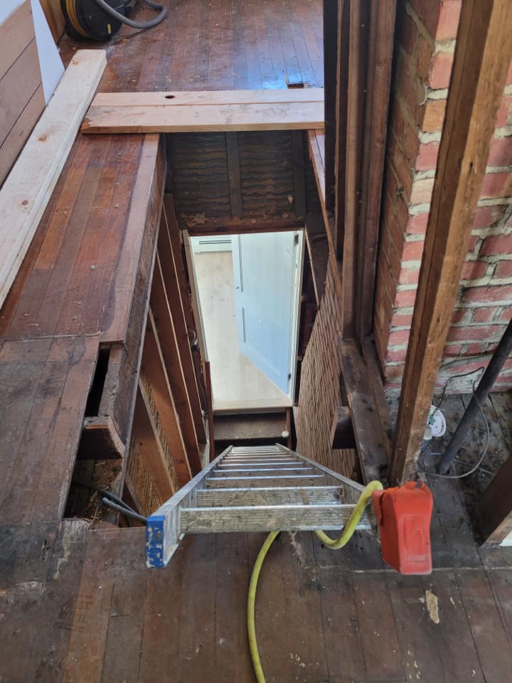 Before Photo Of Stairs And Walls — Poughquag, NY — Mino’s Painting Inc