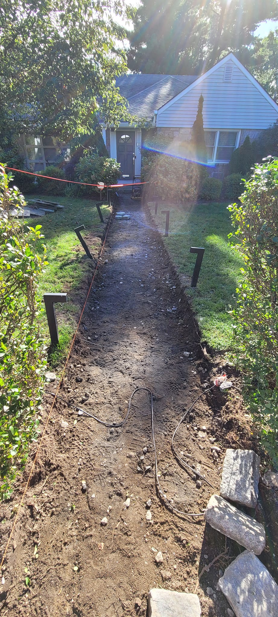 Before Photo Of Walkway — Poughquag, NY — Mino’s Painting Inc