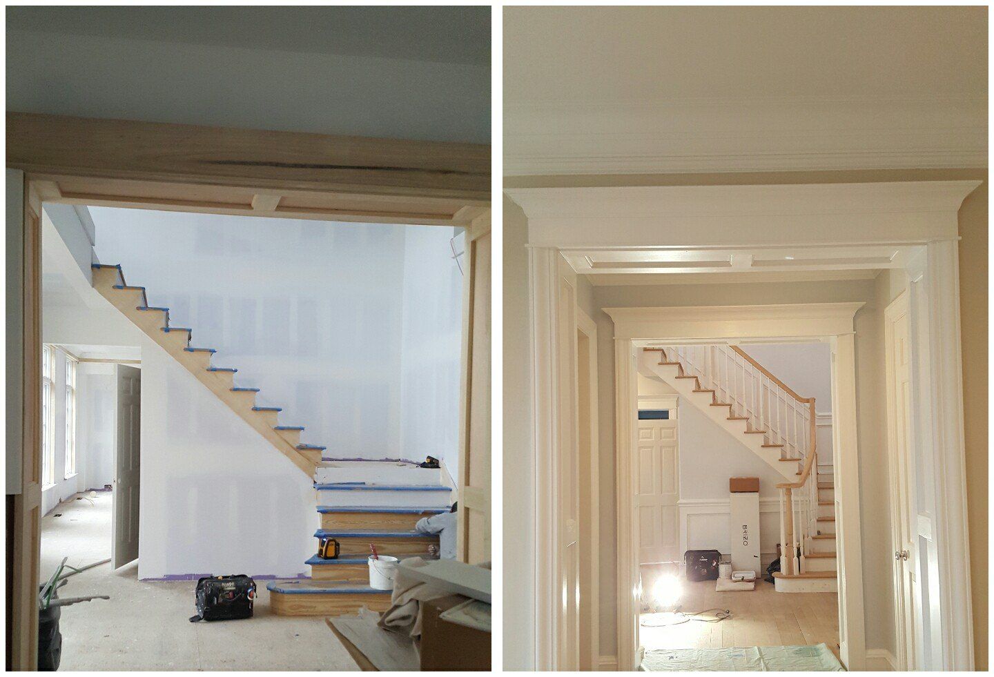 White Painted Walls And Stairs — Poughquag, NY — Mino’s Painting Inc