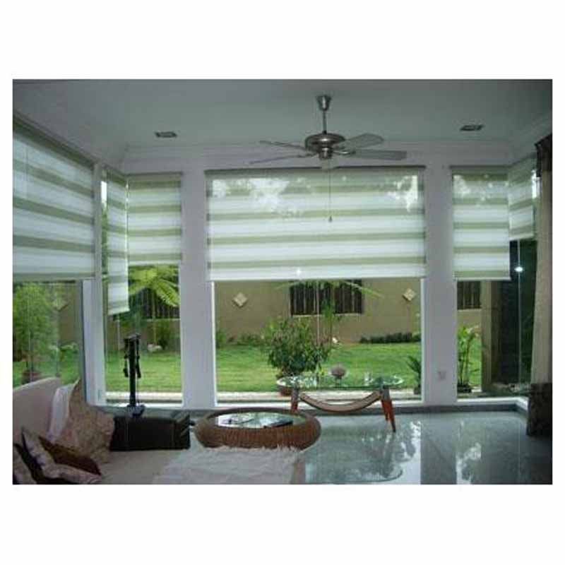 roman blinds in home