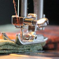 sewing machine close up