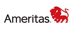 The ameritas logo has a red buffalo on it.