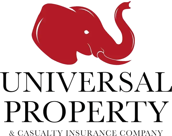 A logo for universal property and casualty insurance company