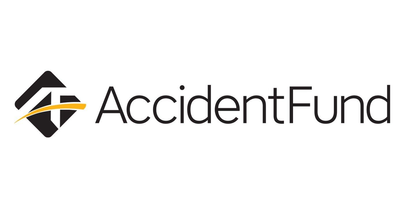 The accident fund logo is black and yellow on a white background.