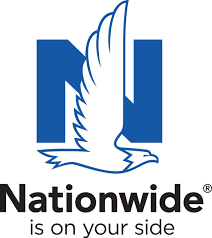 The logo for nationwide is on your side with a flying bird.