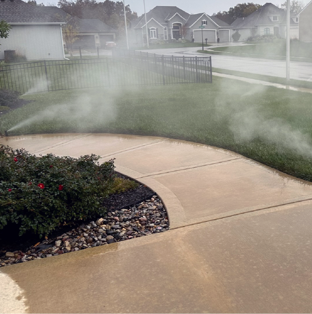Winterization process for a residential irrigation system before winter