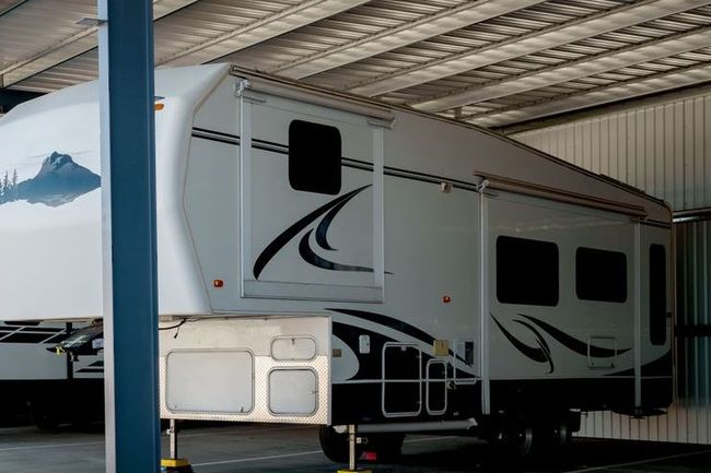 Trailer Parked Indoor