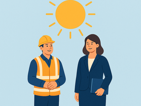 Construction Worker and Businesswoman — People Assured Partners in Cannonvale, QLD