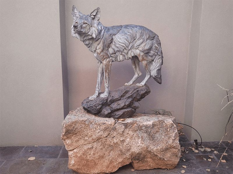 A Wolf's Statue — Albuquerque, NM — McDonald Electric