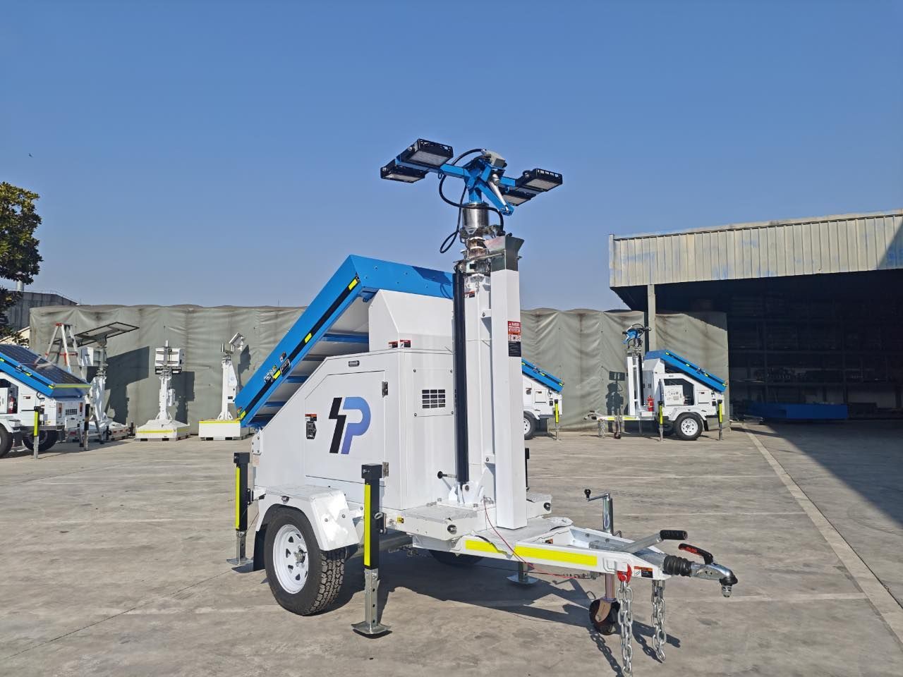 Mobile Lighting Tower On A Trailer — Hybrid Power Australia in Blackwater, QLD