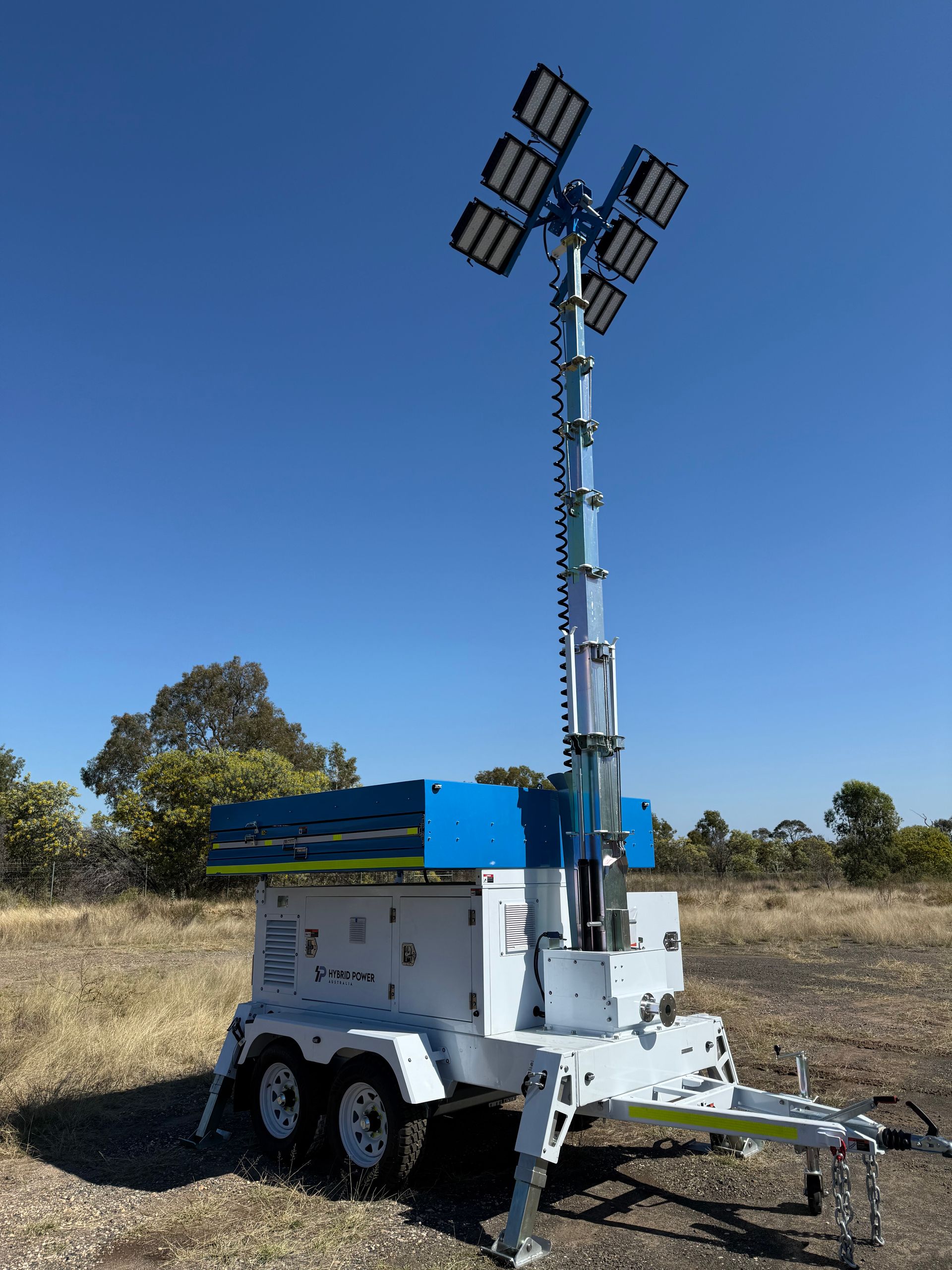 Yellow Mobile Lighting — Hybrid Power Australia in Gladstone, QLD