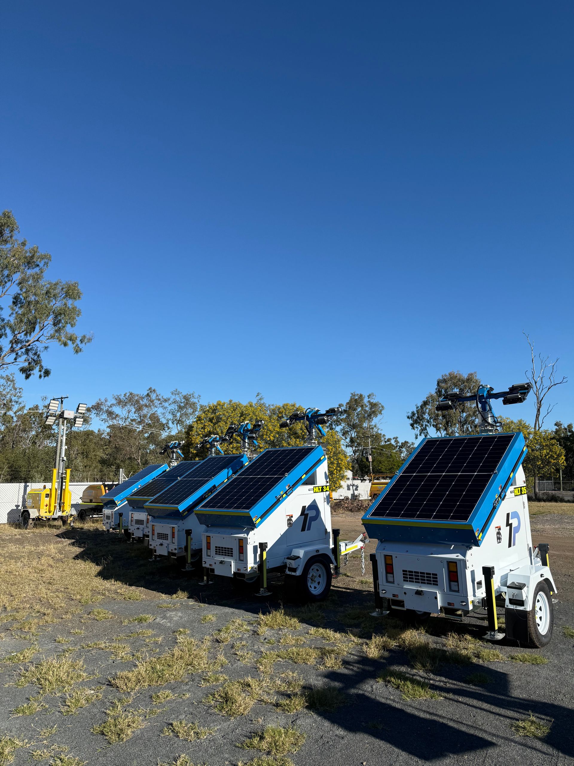 Yellow And Black Trailer-mounted Generator — Hybrid Power Australia In Tieri, QLD