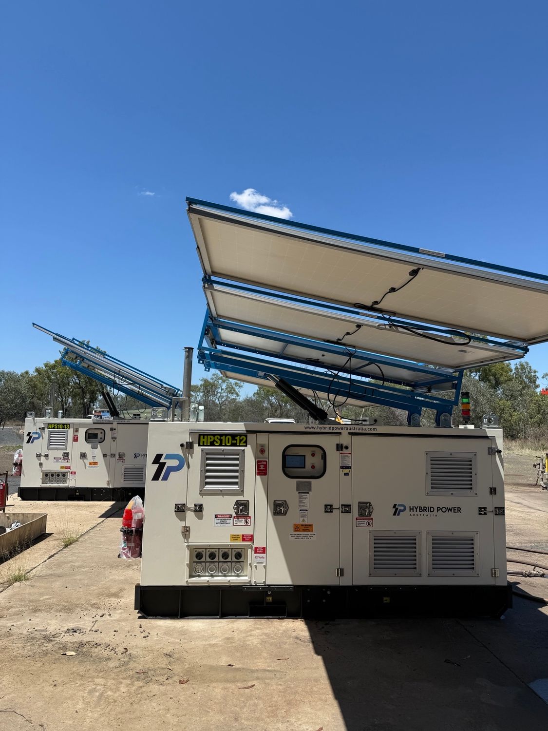 Large Beige Generator On A Trailer — Hybrid Power Australia in Tieri, QLD