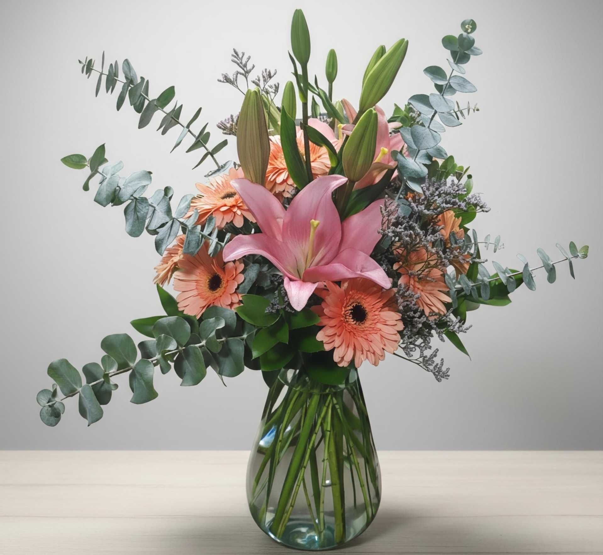 Floreria gigi- arreglos base cristal