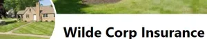 Wilde Corp Insurance logo with a house in the background.