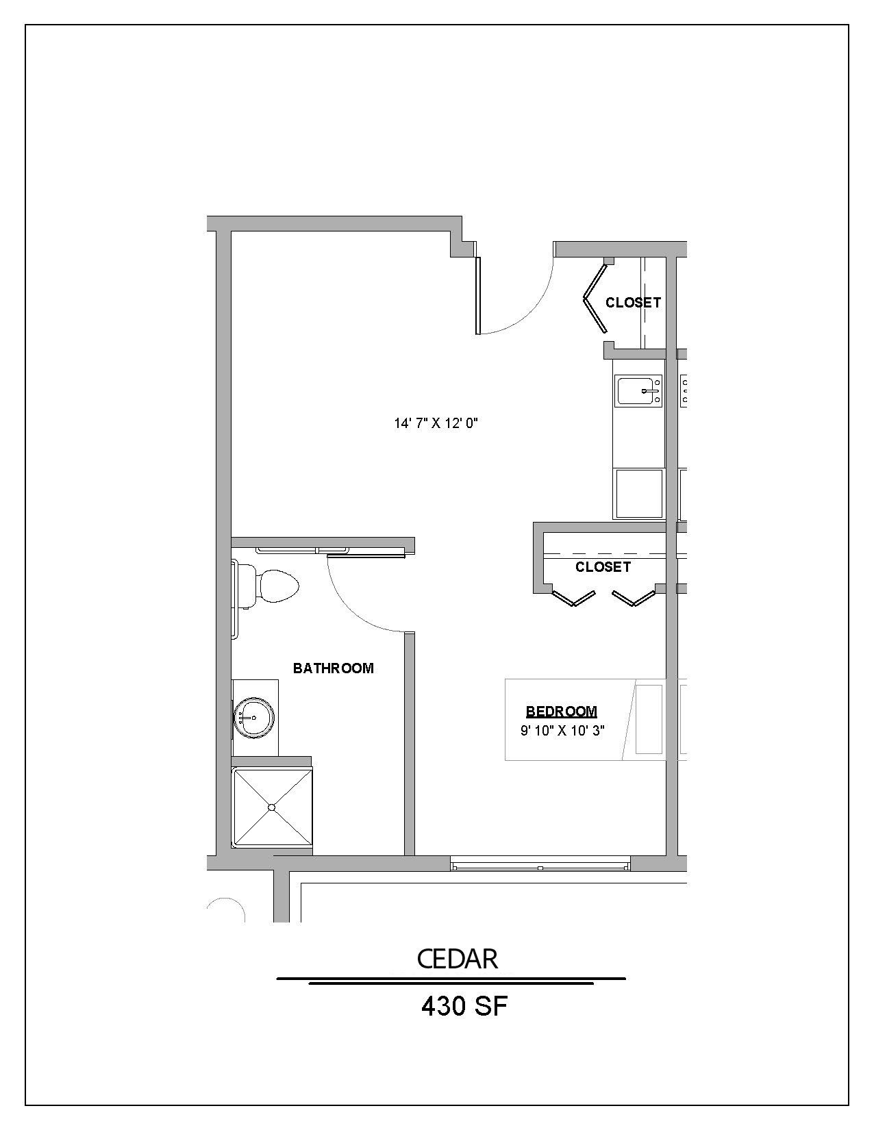 Floor plan labeled 