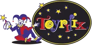 Logo with jester and text 