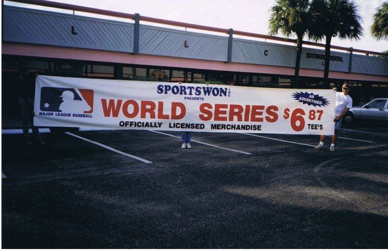1997 World Series Banner | Fort Lauderdale, FL | A Sign On Time