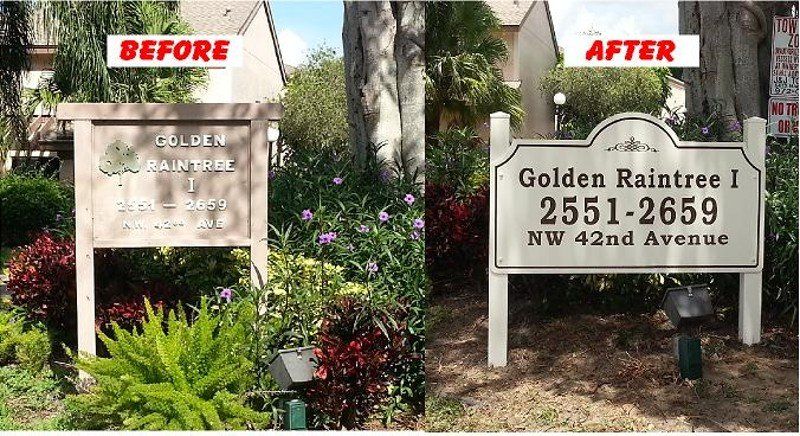 Before And After Our Work | Fort Lauderdale, FL | A Sign On Time