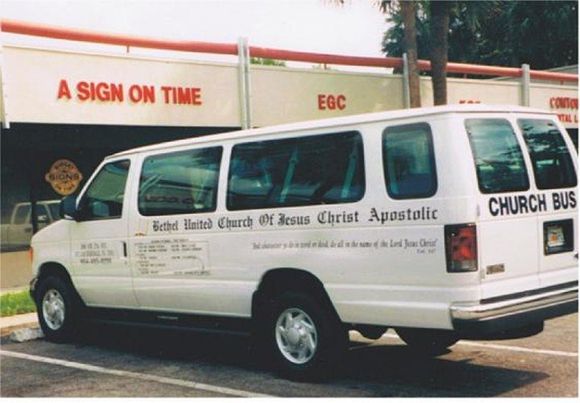 Bethel Church Van | Fort Lauderdale, FL | A Sign On Time