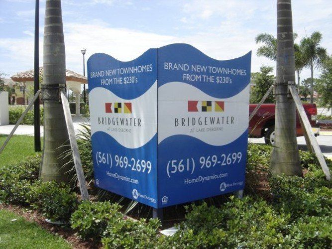 Bridge Water Site Sign | Fort Lauderdale, FL | A Sign On Time