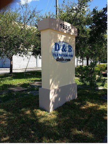 D & B Tile Monument | Fort Lauderdale, FL | A Sign On Time