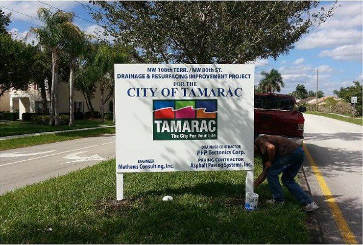 Jobsite Sign | Fort Lauderdale, FL | A Sign On Time