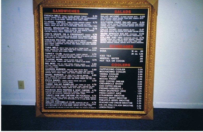 Moes Menu | Fort Lauderdale, FL | A Sign On Time