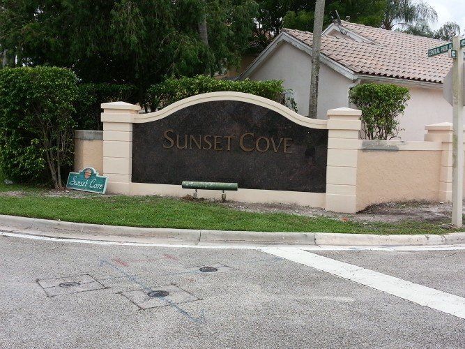 Sunset Cove Wall Llettering | Fort Lauderdale, FL | A Sign On Time