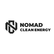 Logo for Nomad Clean Energy. A stylized, geometric