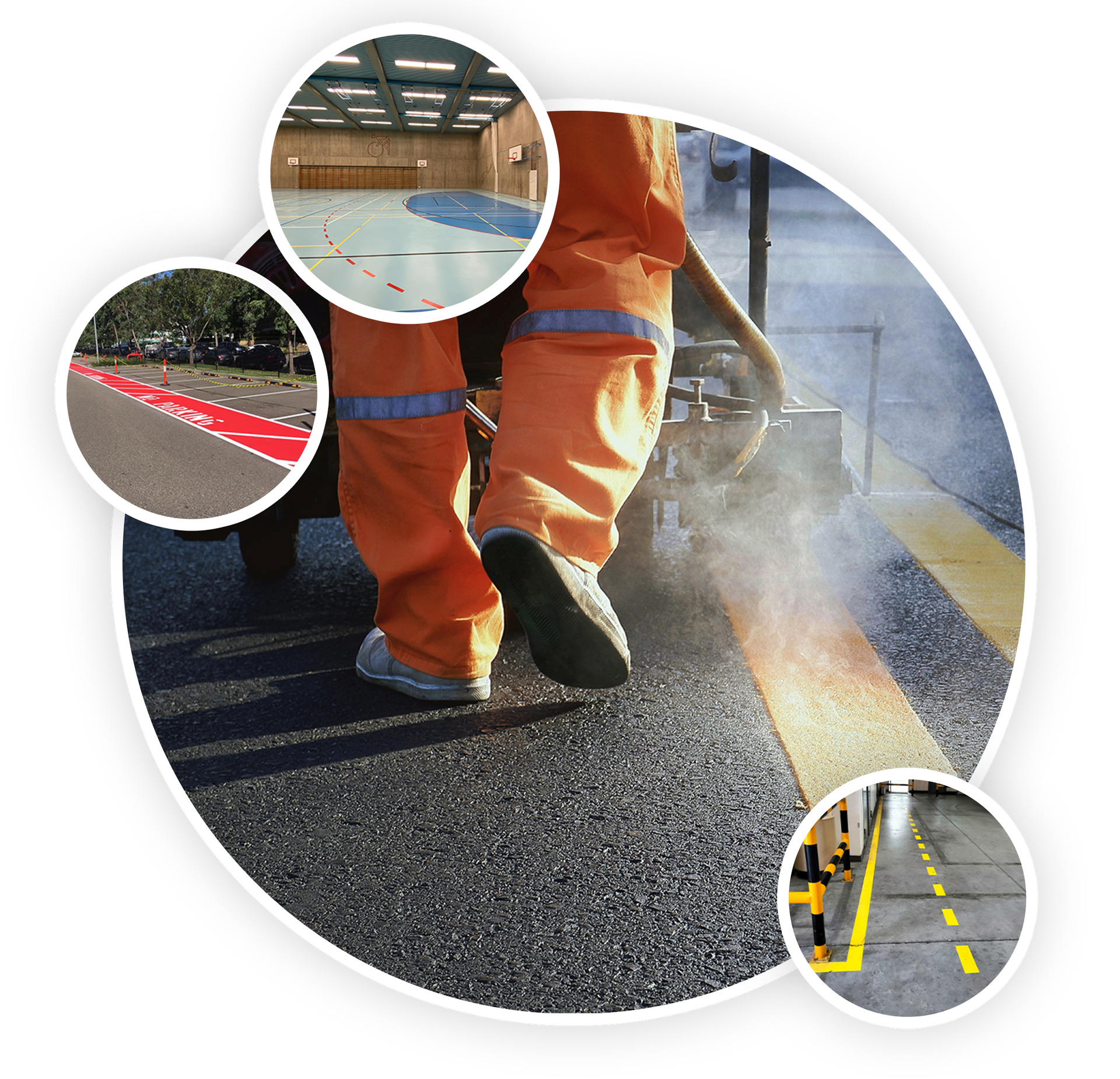 different types of line marking we do