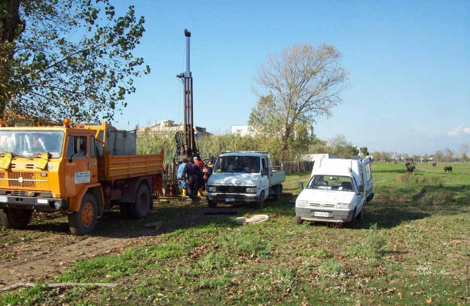 lavori di caratterizzazione delle aree a terra