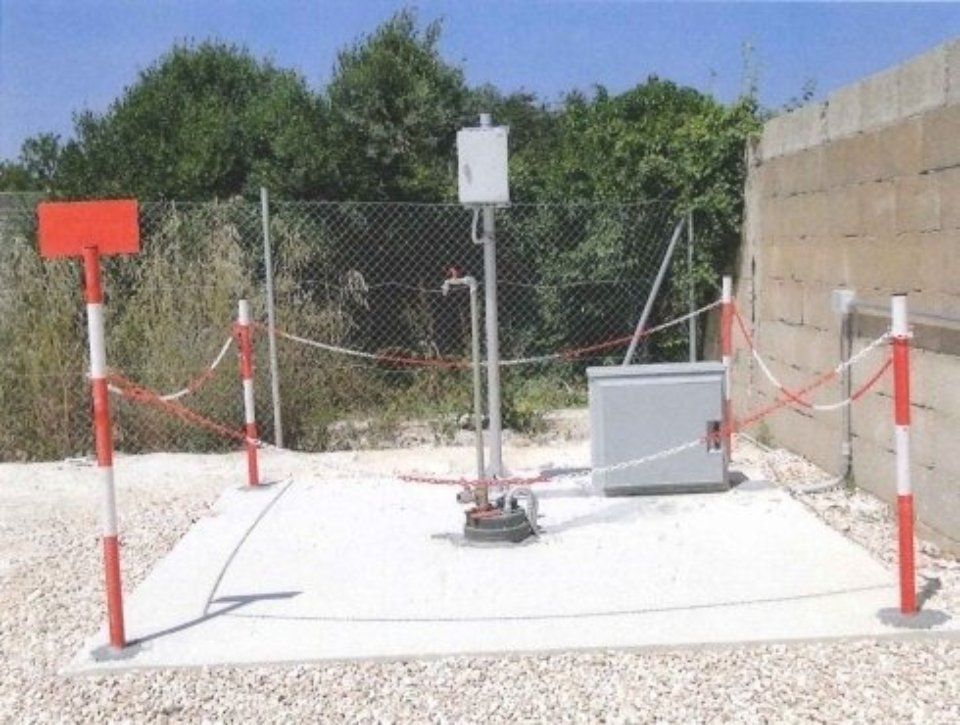 controllo della falda acquifera sotterranea nei pressi della discarica