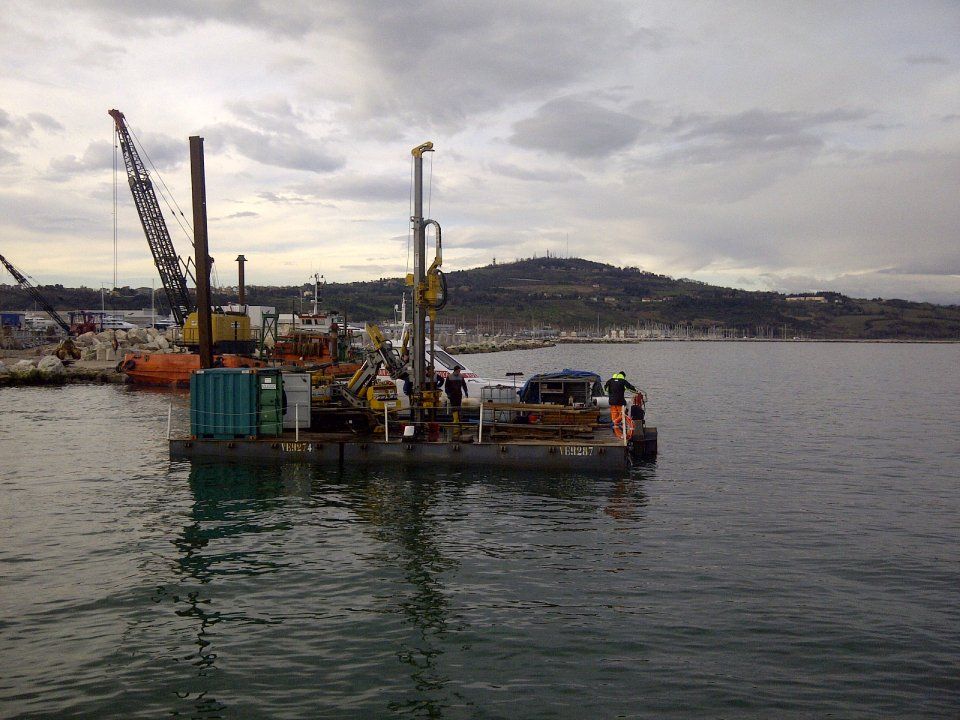 esecuzione di carotaggi in sicurezza