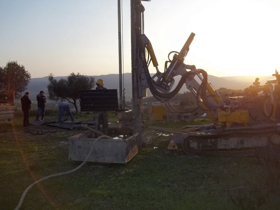 indagini di qualità sull'area di frana